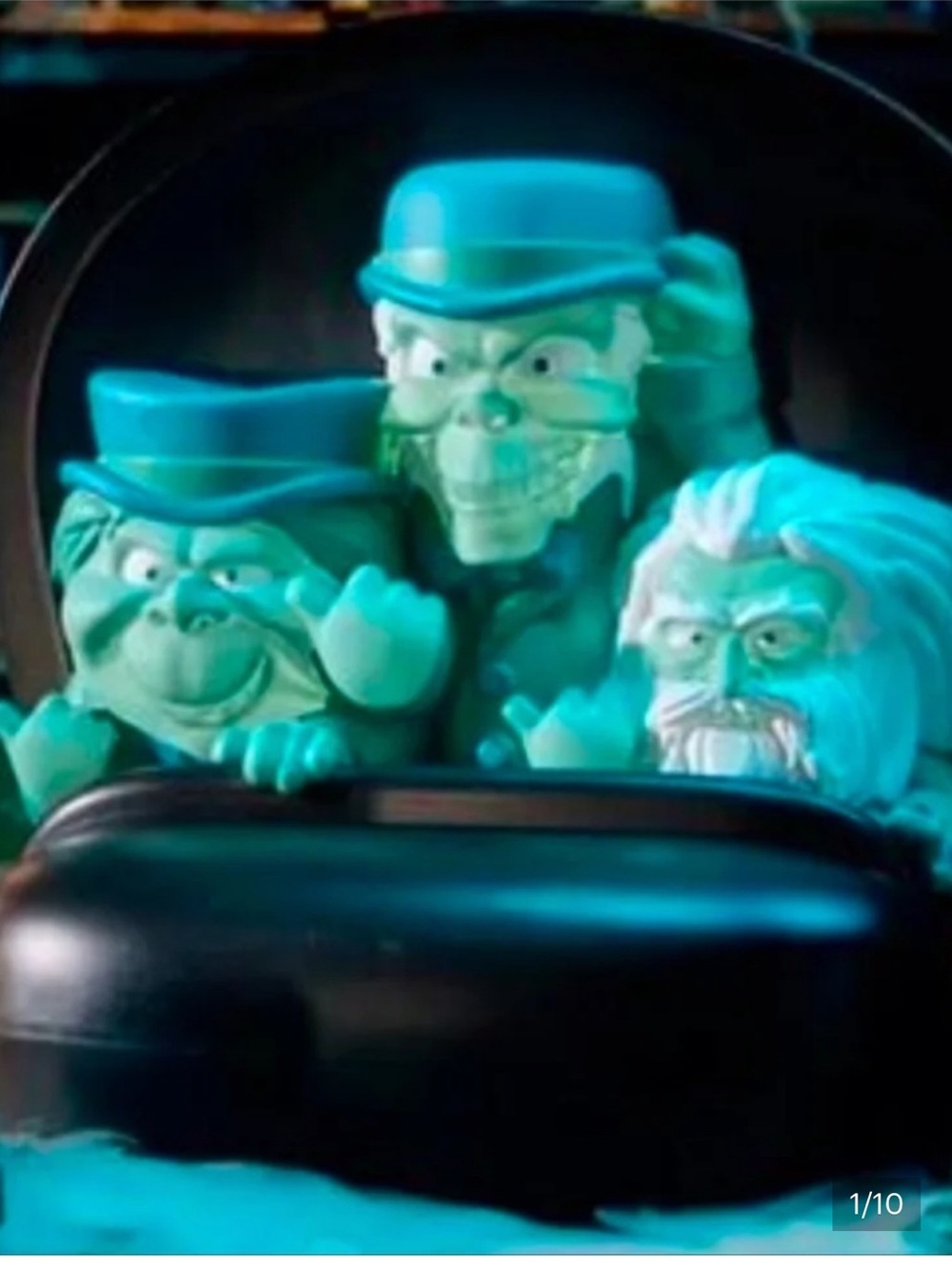 Jumbo 19 1/2 In. Disneyland Haunted Mansion Light Up Doom Buggy Blow Mold NWT